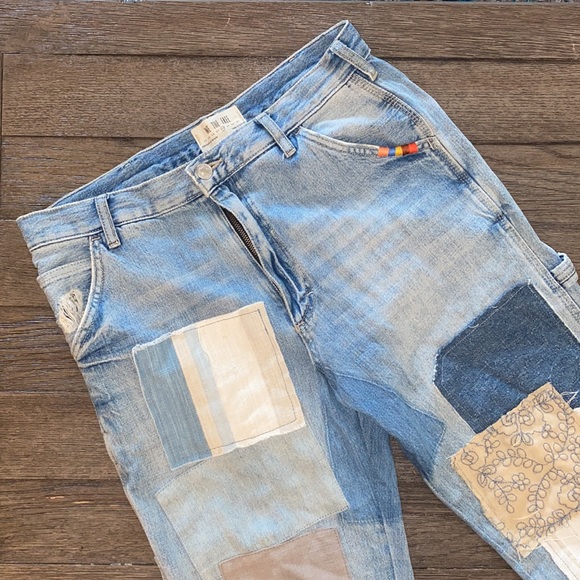 We the Free People Patchwork Carpenter Jeans SZ29 - Picture 2 of 7